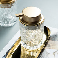 Soap Transparent Press Glass Bottle 