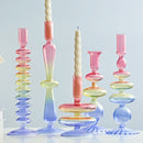 It's a Rainbow Glass Candle Holder