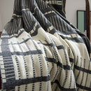 Soft and Warm Geometric Tassel Edges Cotton Throw Blanket