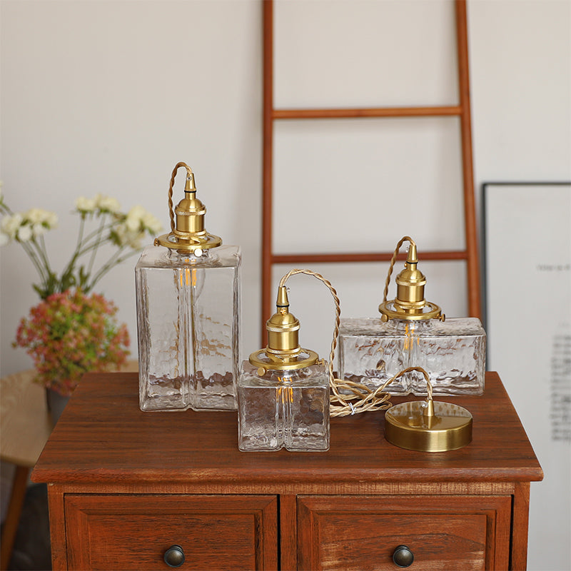 Pendant Glass Light Minimalist Creative Brass Lamp