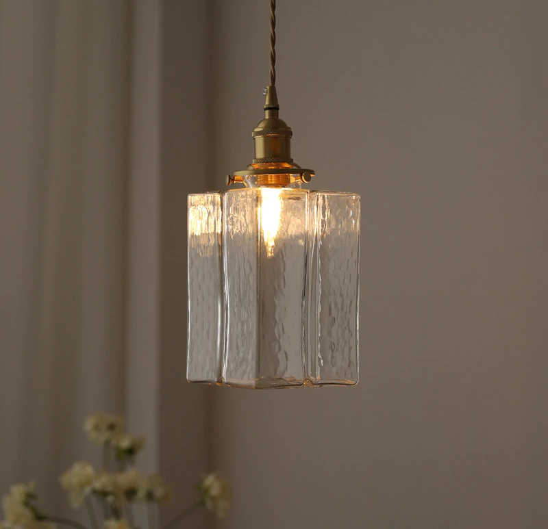 Pendant Glass Light Minimalist Creative Brass Lamp