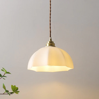 Pendat Lamp White Copper Hanging Lamp for Home and Kitchen Decoration and