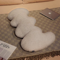Plush Long Throw Pillow Stuffed Ripples  