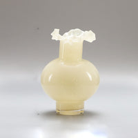 Light Milk Yellow High Sense Glass Vase 