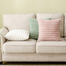 Polyester Extra Fluffy Faux Rabbit Design Pillow Cover