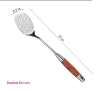 stainless steel with wooden handle kitchenware set