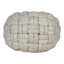 Pebble Puffed Weave Cable Knit Pouf-Letifly Lights and Decor
