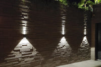 Boxy Black White Gray Double Shining LED Outdoor Wall Light
