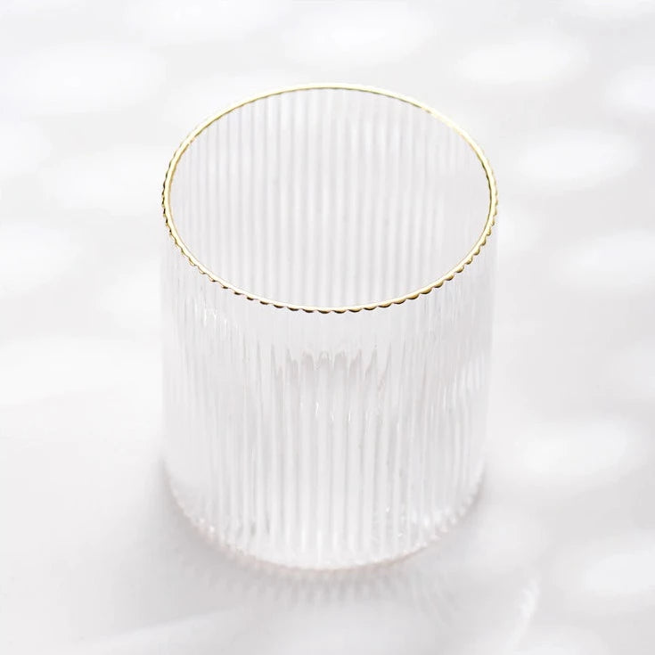 Ripple Texture Cocktail Glass Fern living
