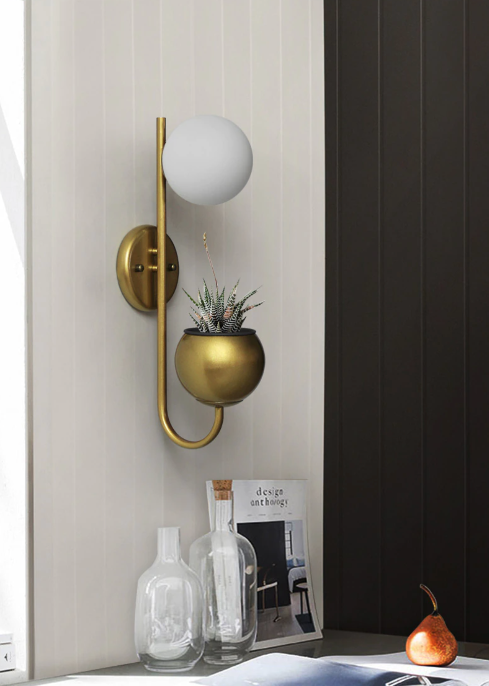 Savoy LED Wall Lamp Planter & Organizer - Final sale-Letifly Lights and Decor