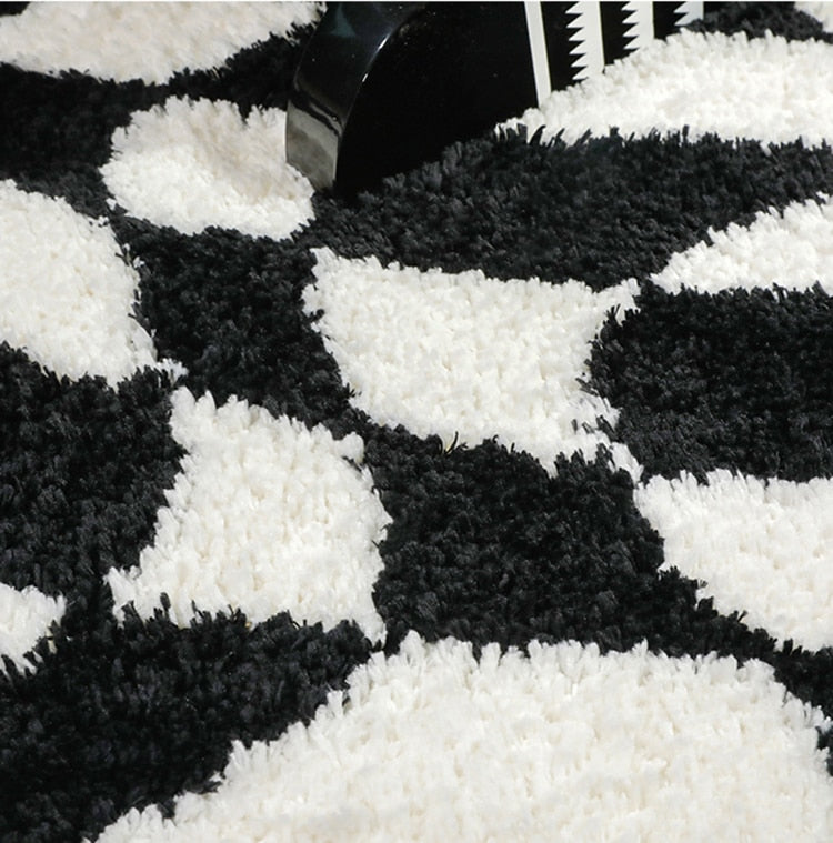 Sketch Checks Tufted Bath Mat