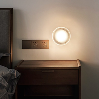 LED Wall Lamp Glass and Aluminum Light Plexy glass designer wall lamp modern