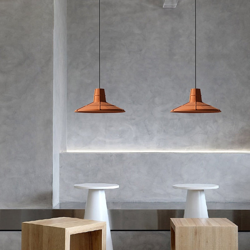 Terracotta Hut Cement Pendant LED Light