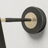 Luxury LED Warm White Light Color in Black and Golden Wall Lamp 