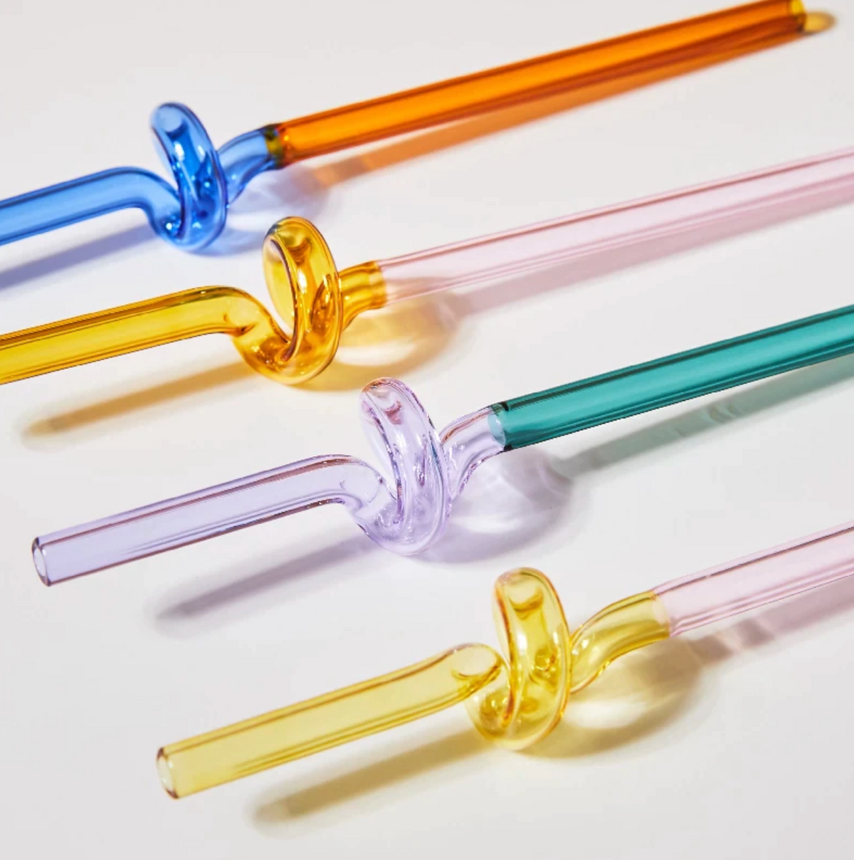 Twist Colorful Glass Straw-Letifly Lights and Decor