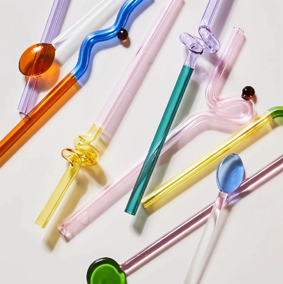 Twist Colorful Glass Straw-Letifly Lights and Decor