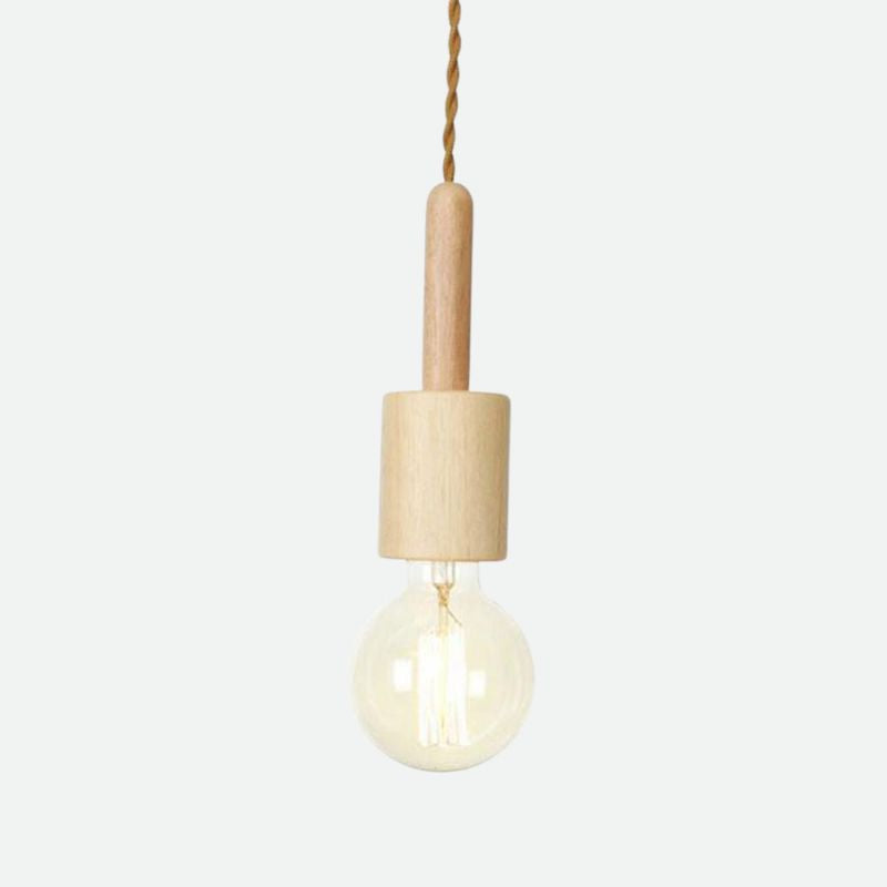 Woodie Single Pendant Light Socket